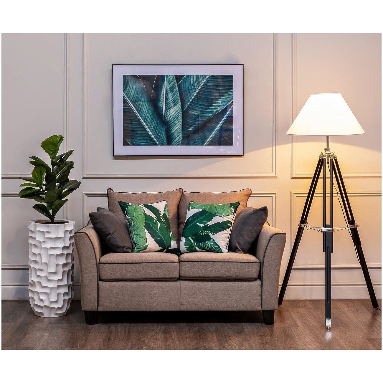 Кашпо декоративное белое 33х69 см White Cube - изображение 5