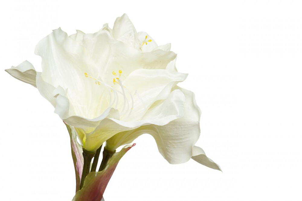 Искусственный цветок "Амариллис" кремовый 88 см