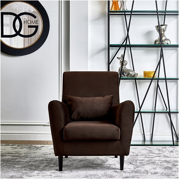 Кресло с мягкими подлокотниками "Эхо", шоколадное - изображение 1