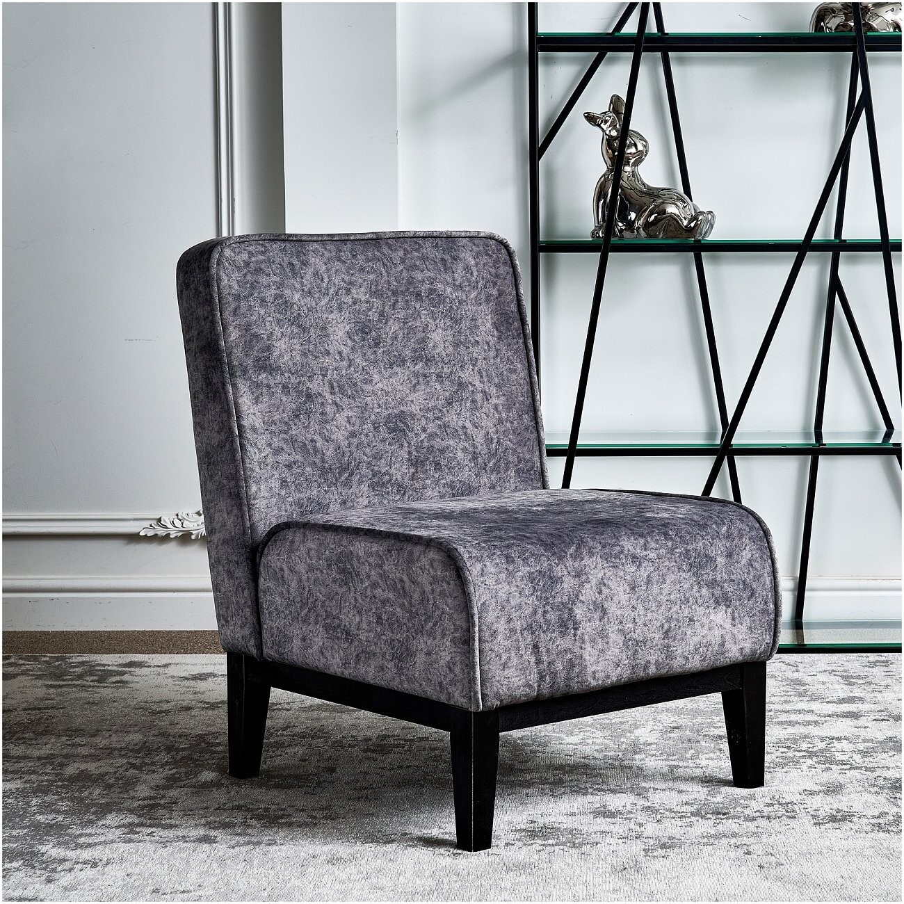 Кресло мягкое "Тренд", серое - изображение 5