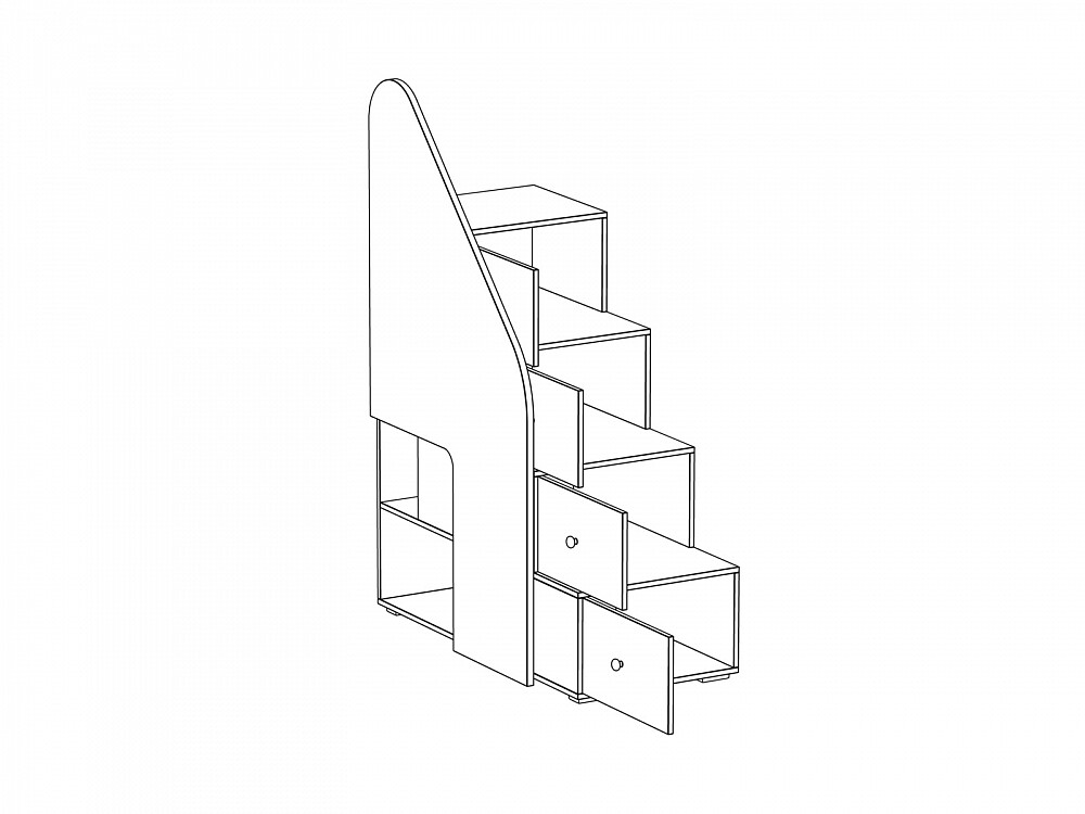 Лестница тумба для двухъярусной кровати