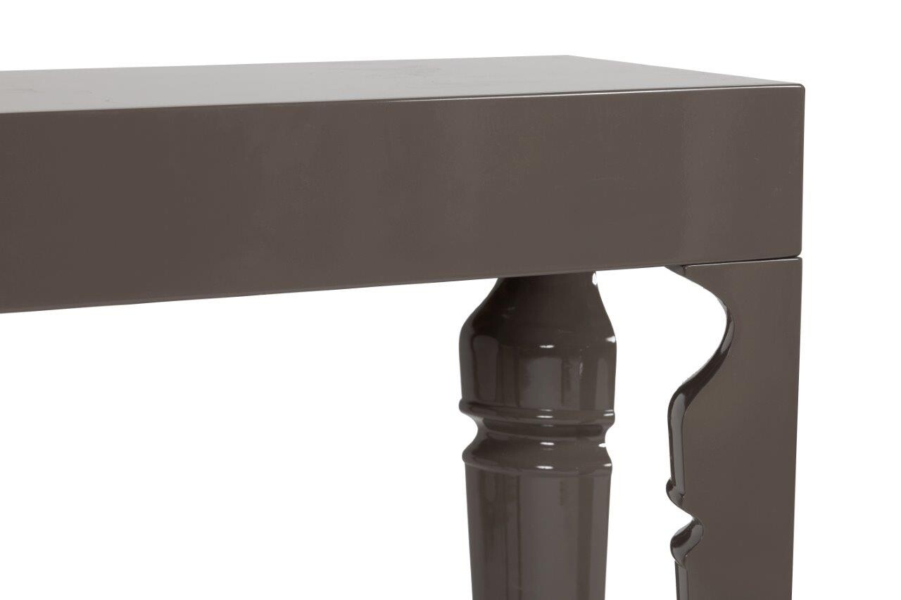 Консоль серая с резными ножками Carrie One Grey - изображение 3