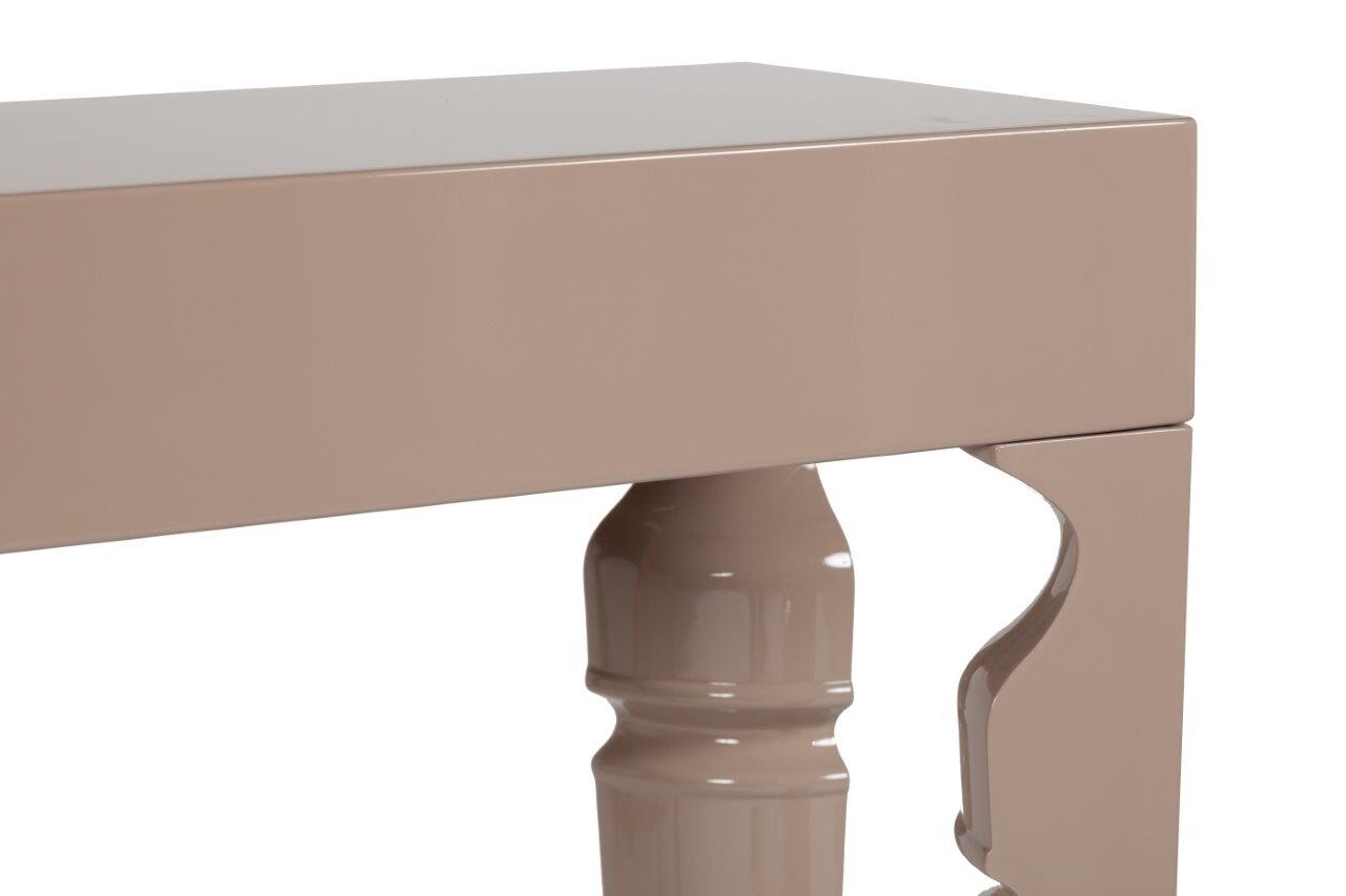 Консоль бежевая с резными ножками Carrie Two Grey-Beige - изображение 3