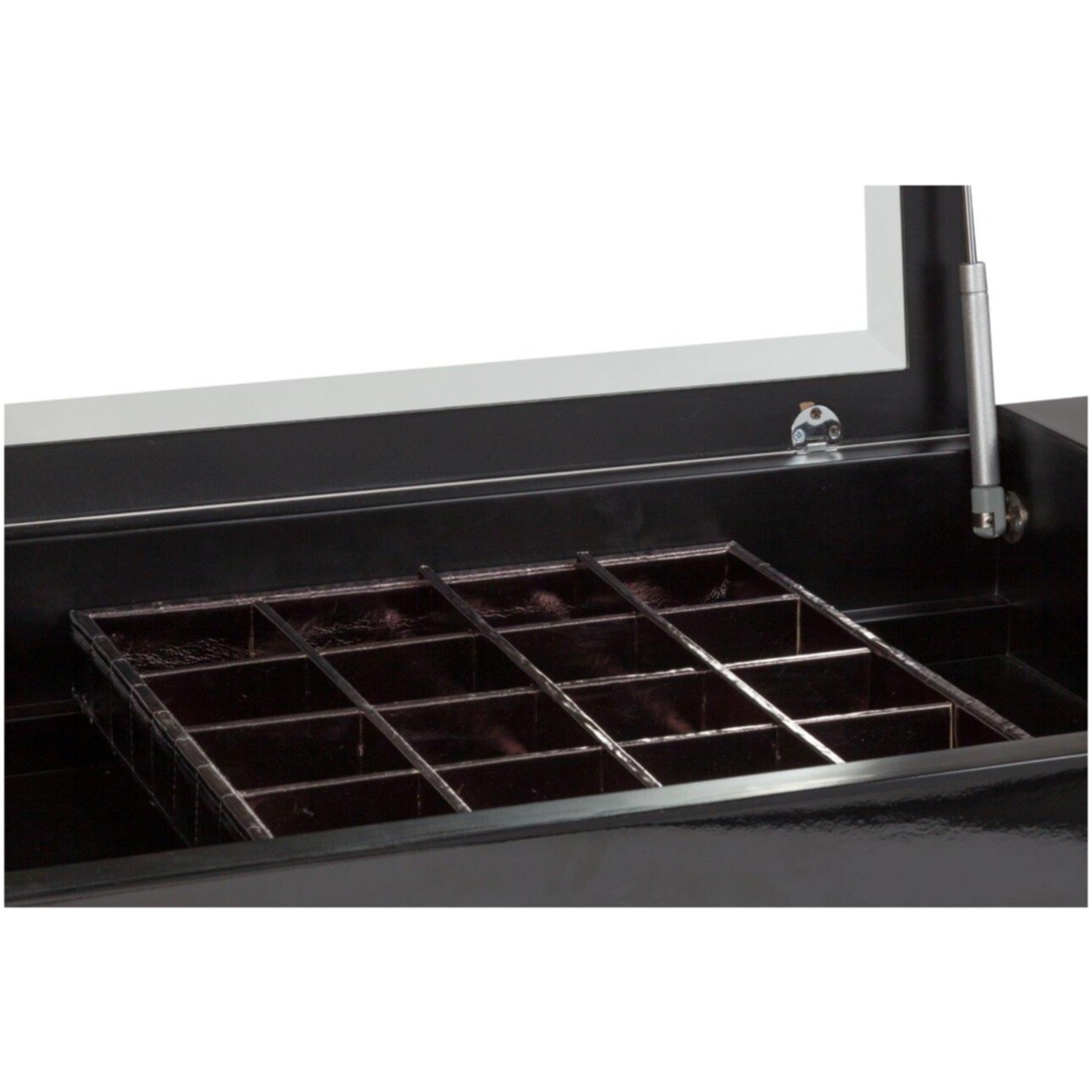 Туалетный столик с зеркалом  и металлическими ножками черный Triangl Black One - изображение 4