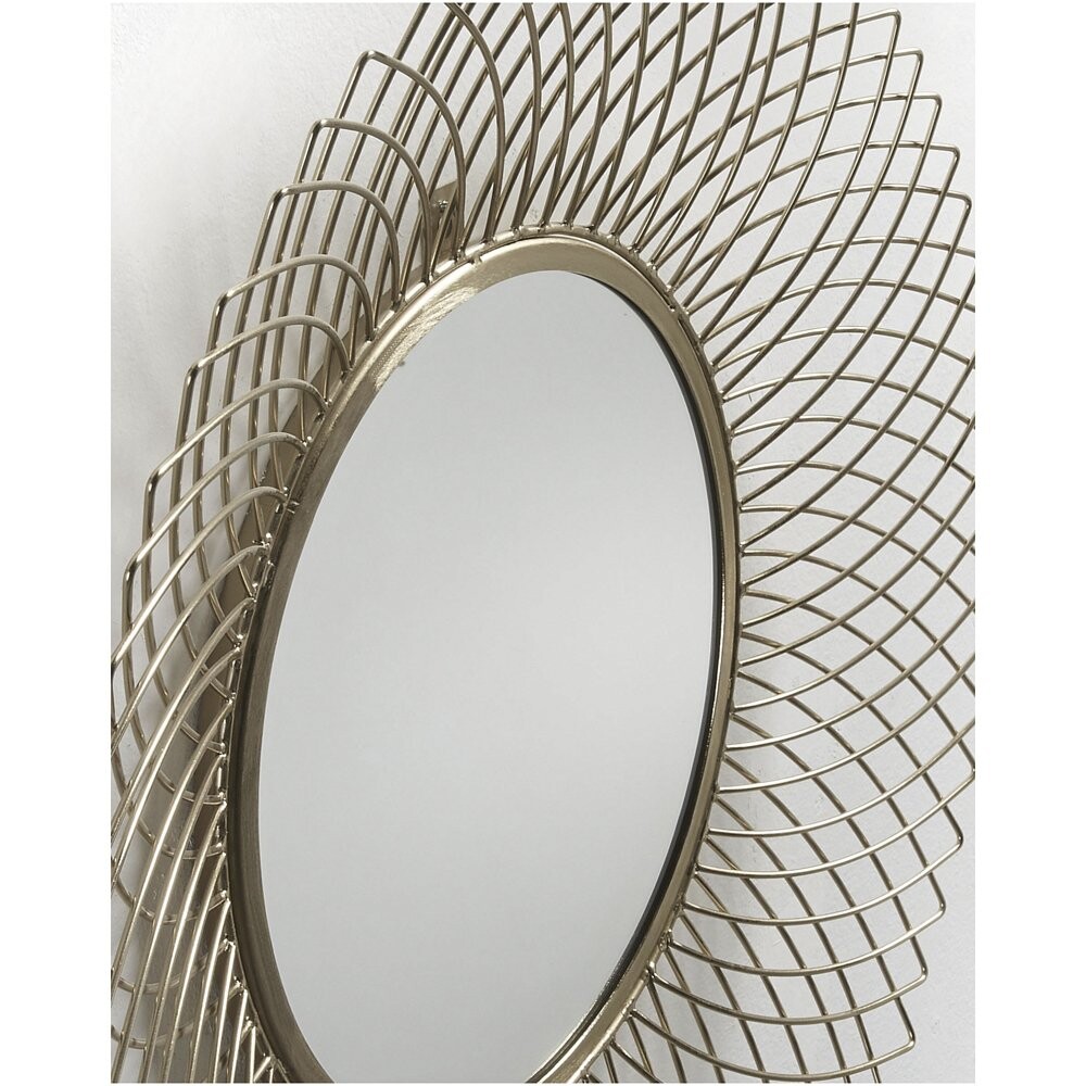 Зеркало круглое металлическая латунь диаметр 65 см Juice от La Forma