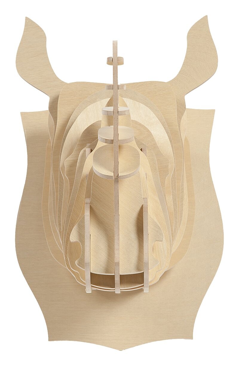 Декоративная голова носорога Danseur Ivory - изображение 2