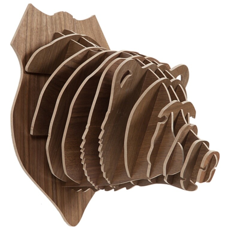 Декоративная голова медведя Bitzen Brown - изображение 2