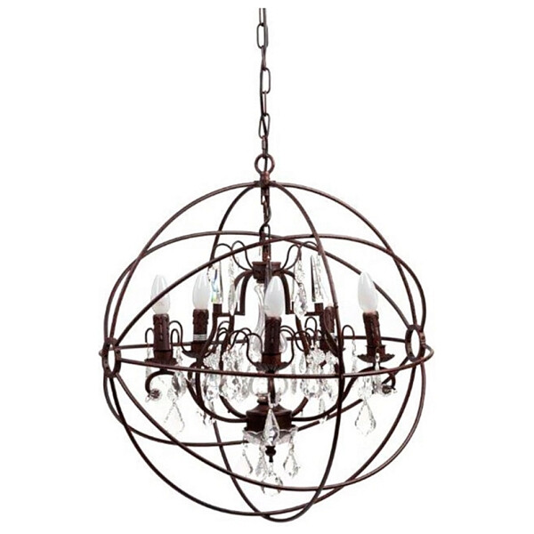 Люстра Foucault's Orb Crystal (64*60*50) коричневая - изображение 1