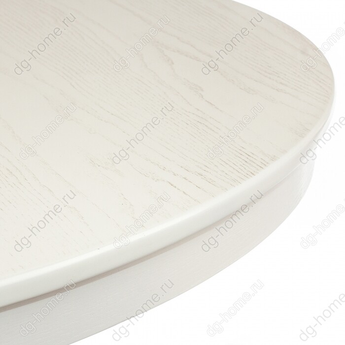 Обеденный стол раздвижной овальный молочный 106-141 см Arno