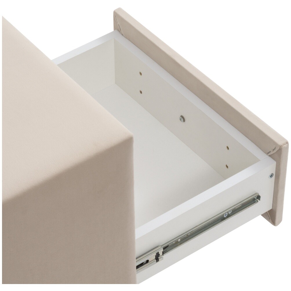 Тумба прикроватная с двумя ящиками кремовая "Эстетика" - изображение 3