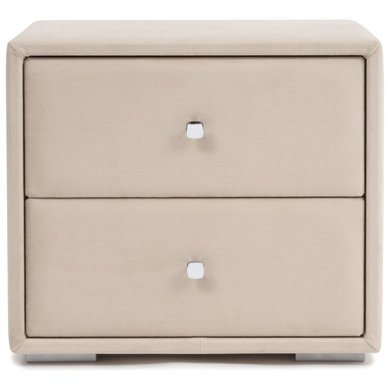 Тумба прикроватная с двумя ящиками кремовая "Эстетика" - изображение 6