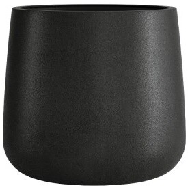 Кашпо керамическое черное Cone Nero - изображение 1