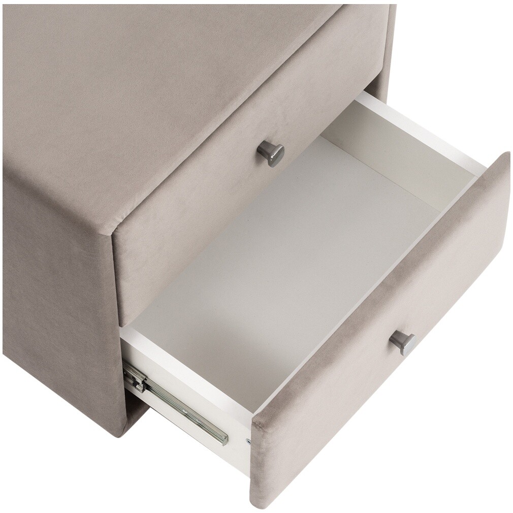 Тумба прикроватная с двумя ящиками мокко "Эстетика" - изображение 5