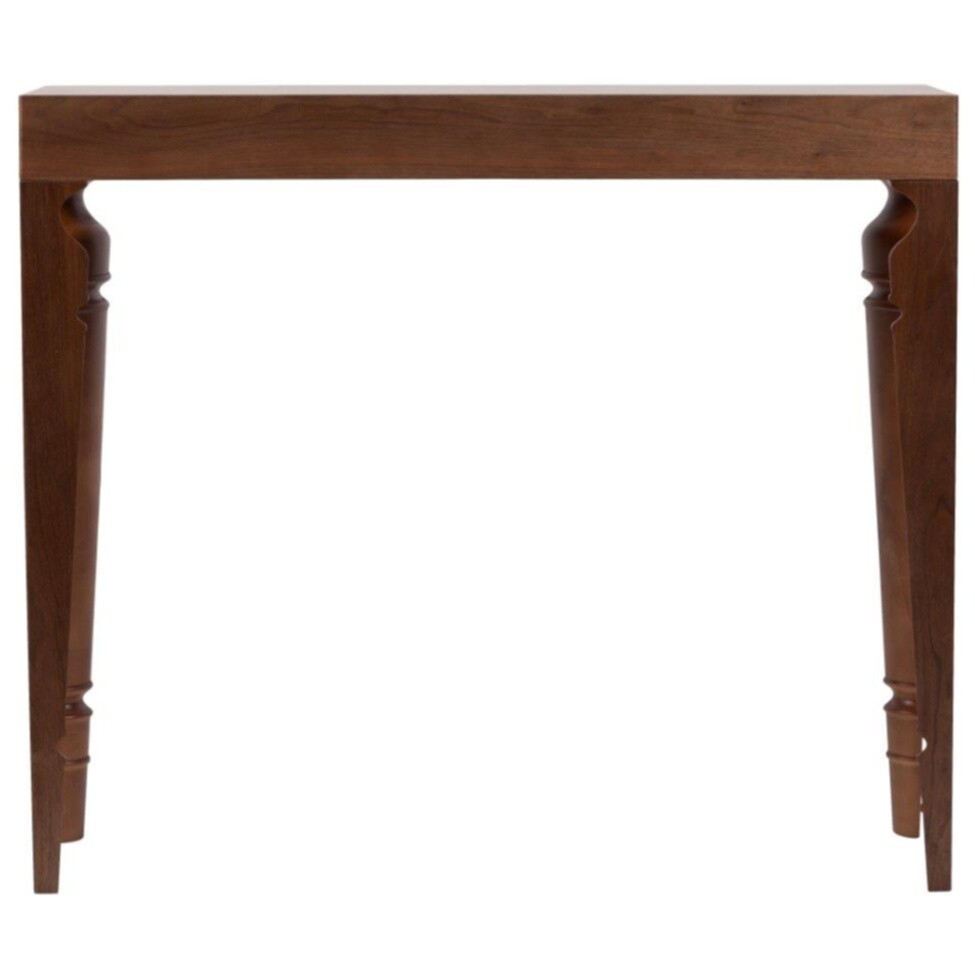 Консоль деревянная с резными ножками Carrie Two Walnut - изображение 3