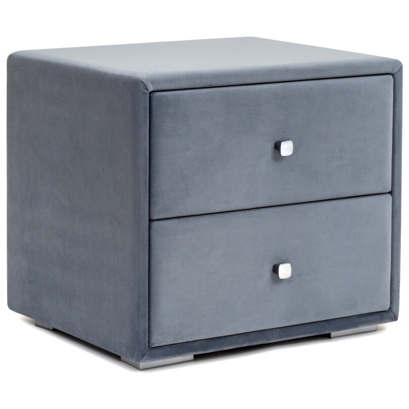 Тумба прикроватная с двумя ящиками серо-голубая "Эстетика" - изображение 8