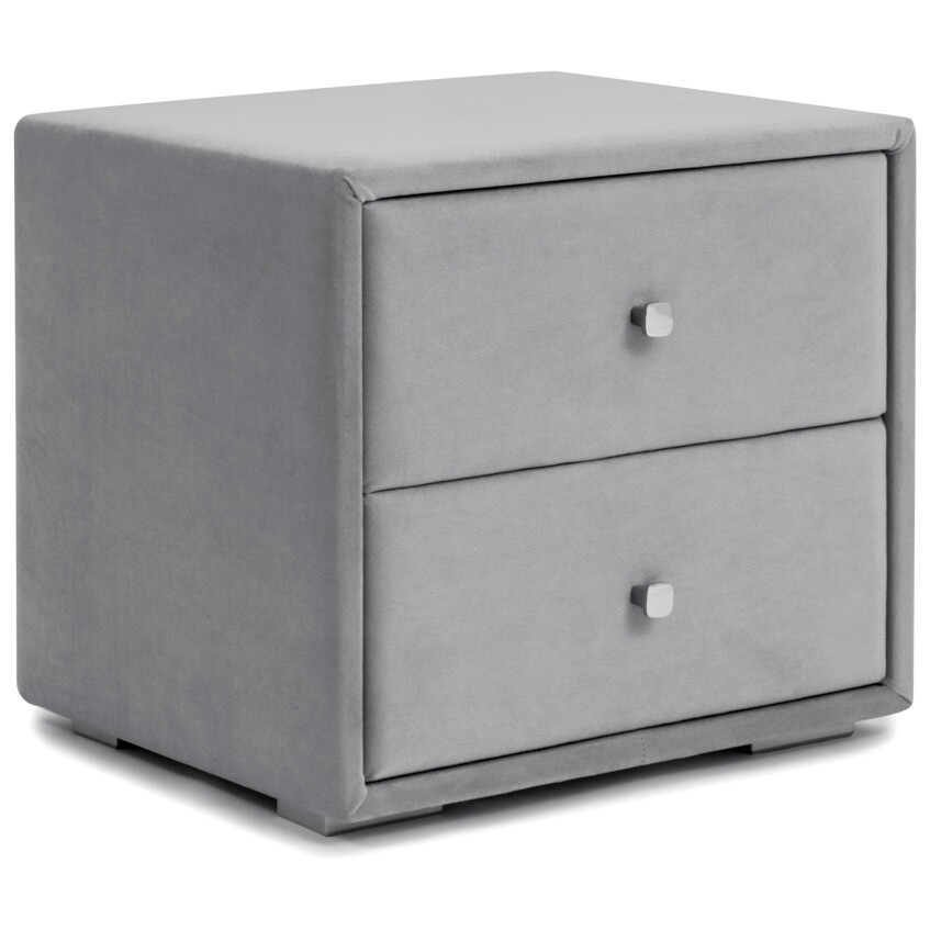 Тумба прикроватная с двумя ящиками жемчужно-серая "Эстетика" - изображение 6
