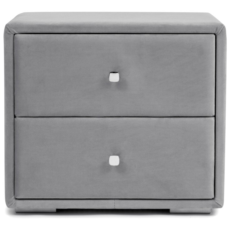 Тумба прикроватная с двумя ящиками жемчужно-серая "Эстетика" - изображение 8