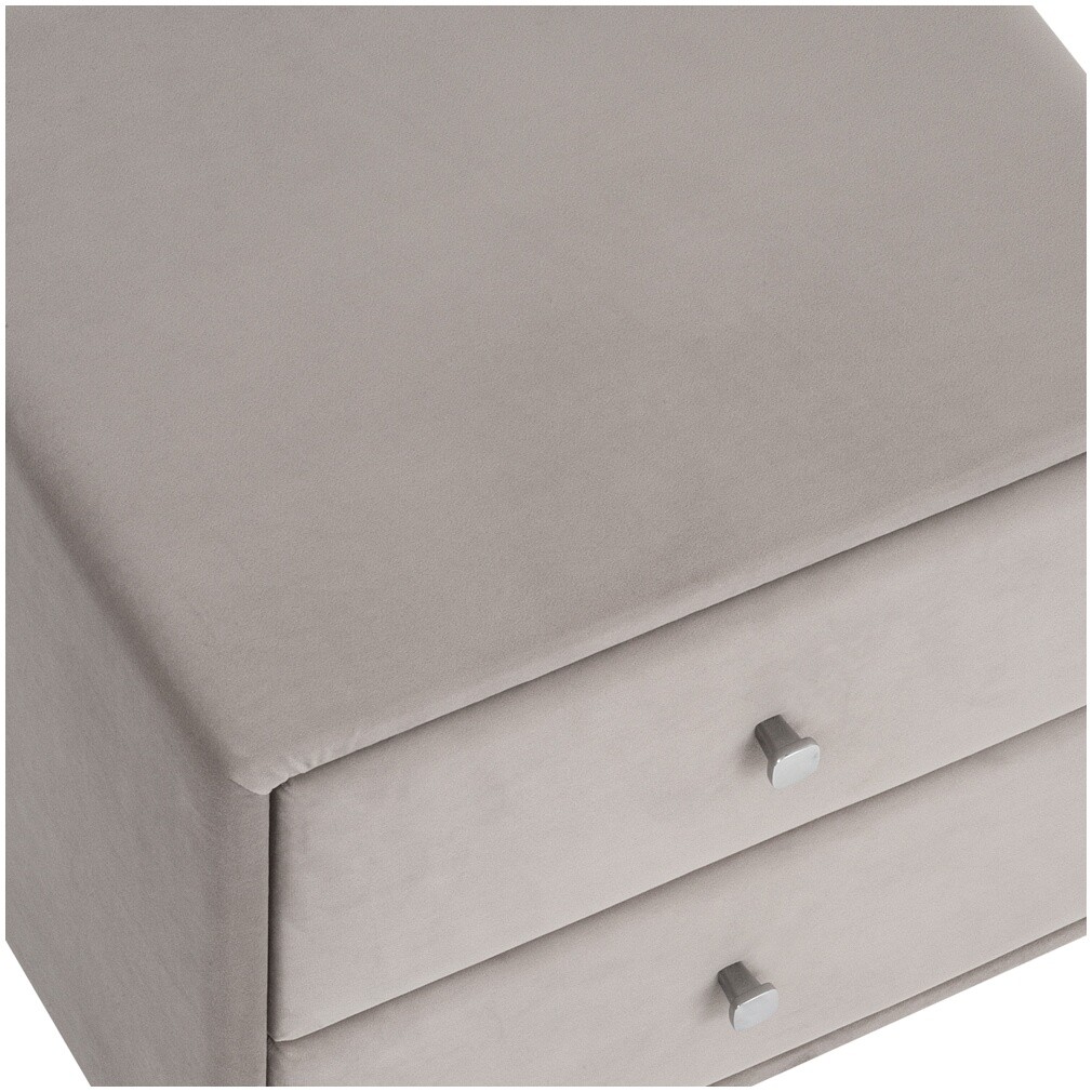 Тумба прикроватная с двумя ящиками дымчатая "Эстетика" - изображение 3