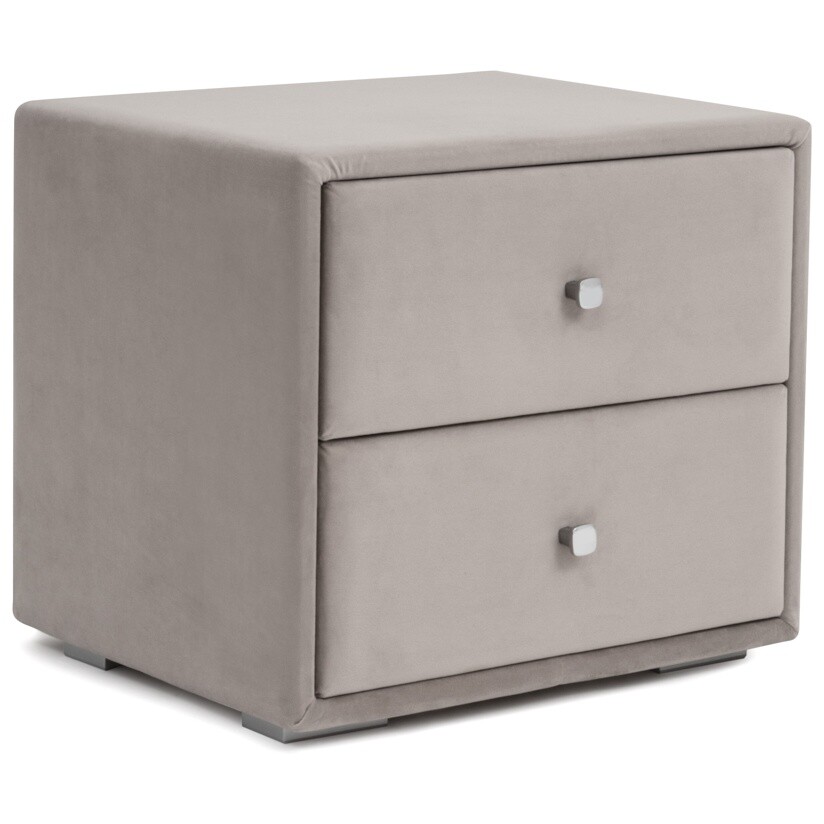 Тумба прикроватная с двумя ящиками дымчатая "Эстетика" - изображение 5