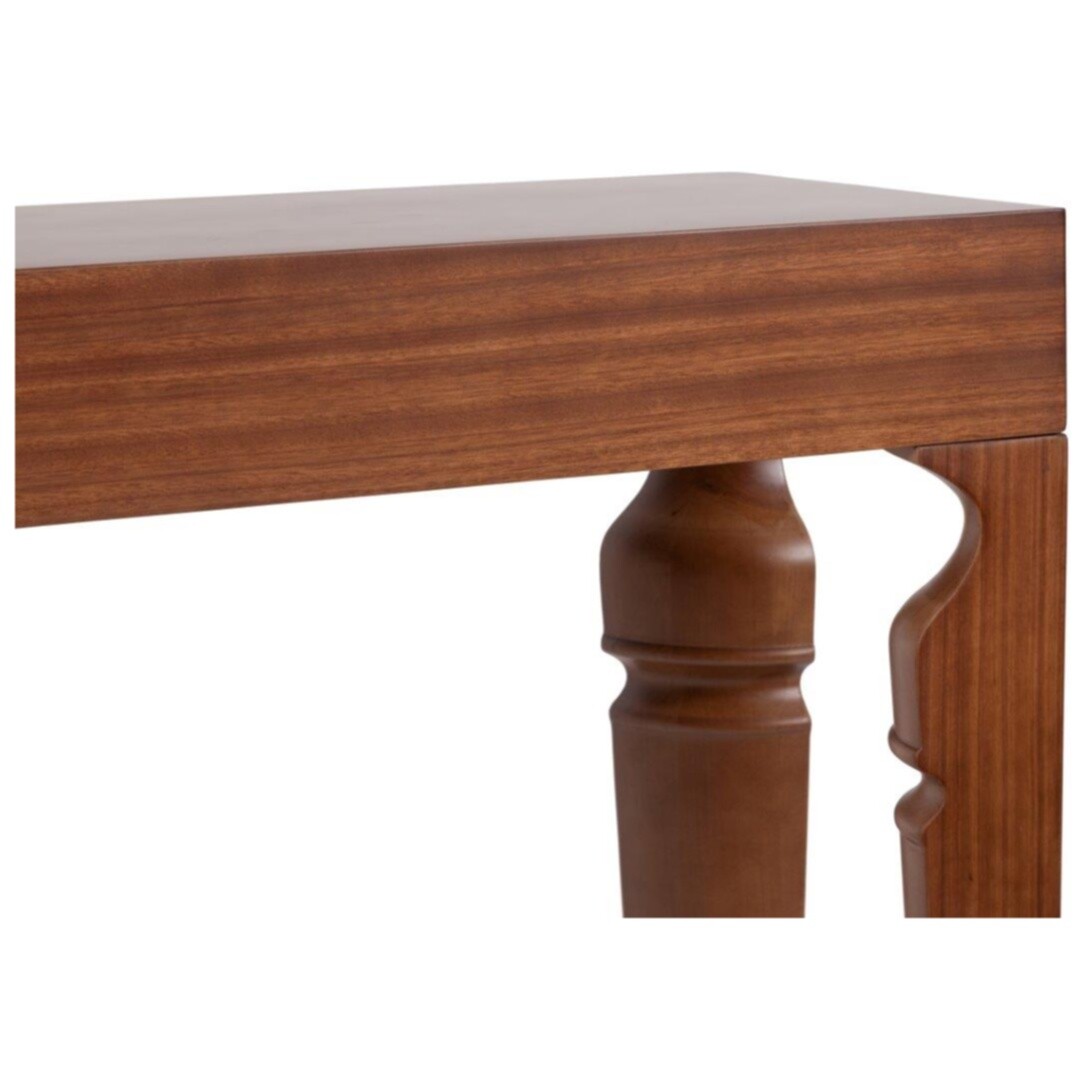 Консоль деревянная с резными ножками Carrie Two Sand - изображение 3