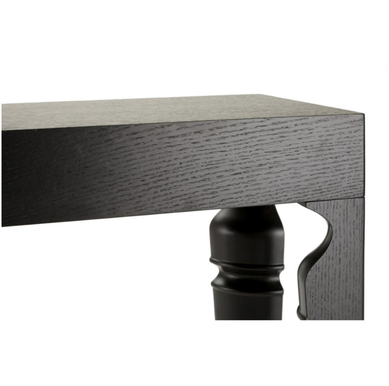 Консоль деревянная темно-коричневая с резными ножками большая Carrie - изображение 2