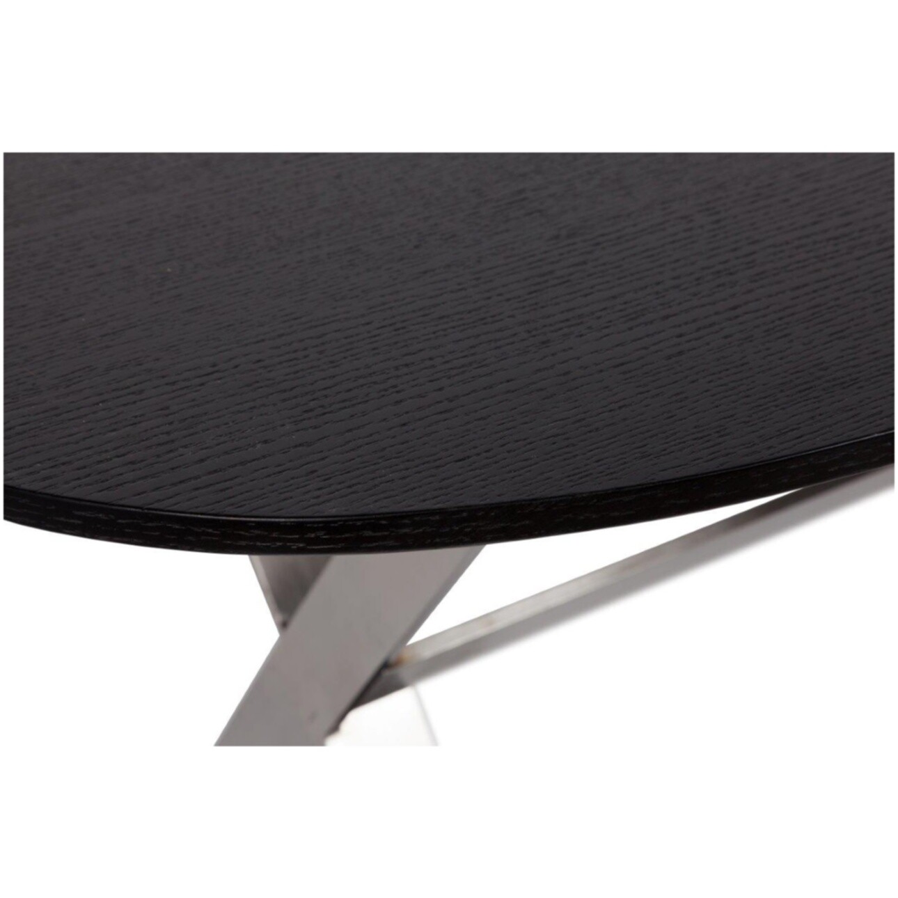 Обеденный стол овальный черный на металлических ножках 180 см Bellini Black Three - изображение 2