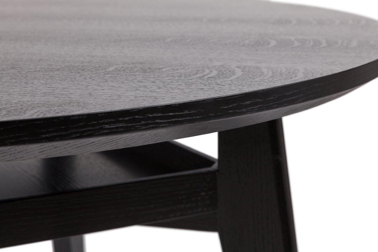 Обеденный стол круглый черный 120 см Daphne Oldwood - изображение 2