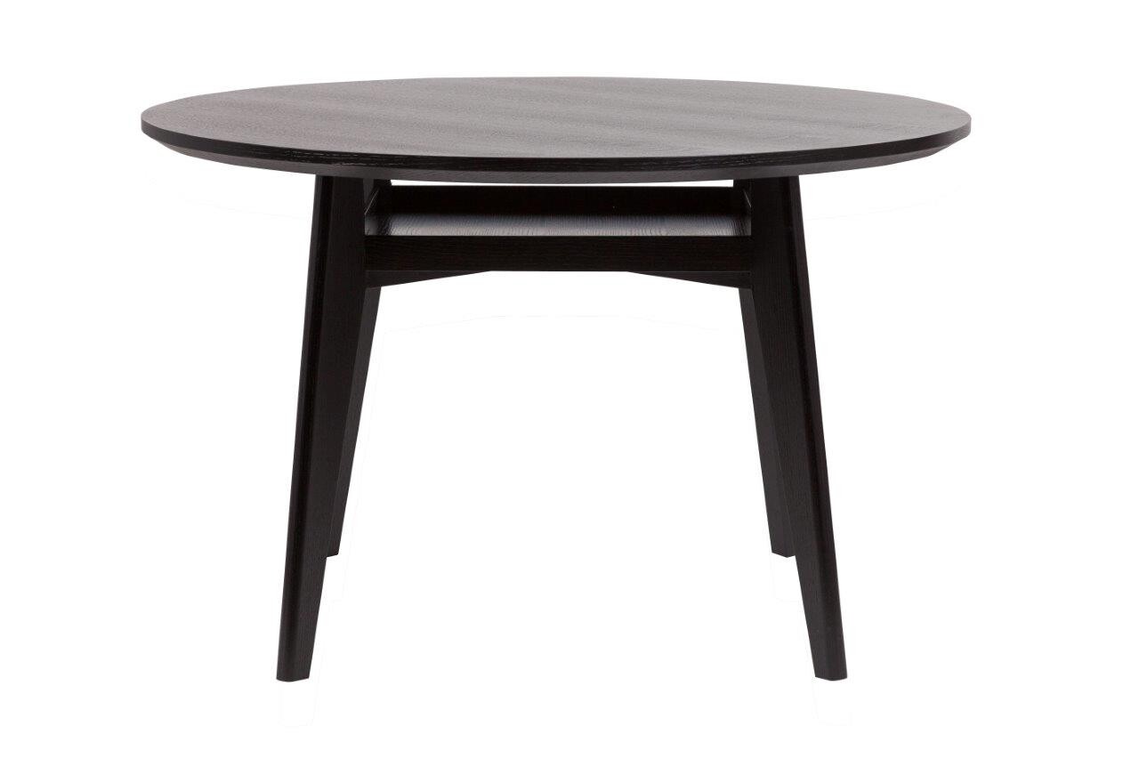 Обеденный стол круглый черный 120 см Daphne Oldwood - изображение 3
