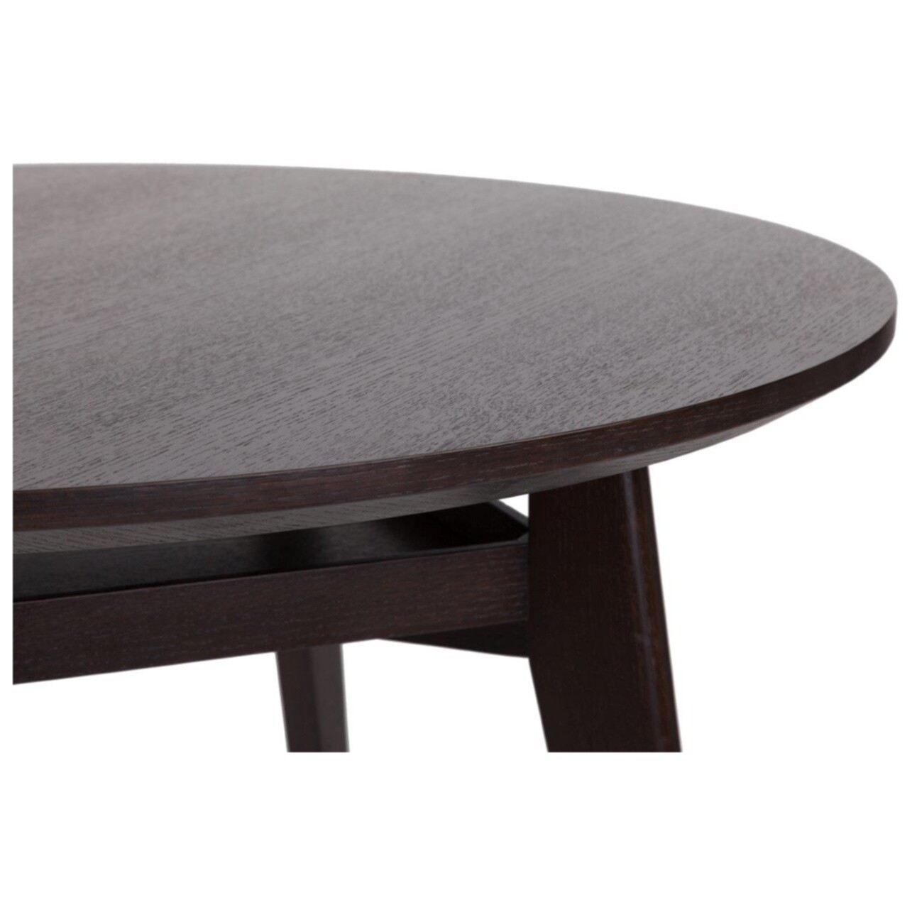 Обеденный стол круглый коричневый 120 см Daphne Oldwood - изображение 2