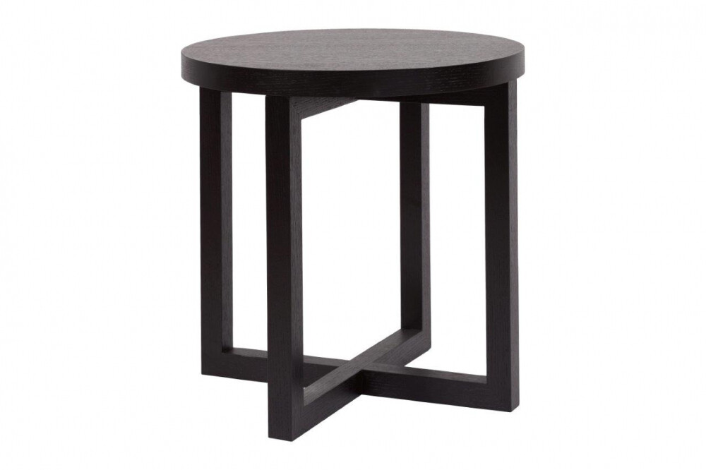 Приставной столик круглый черный 48 см Eastridge Black
