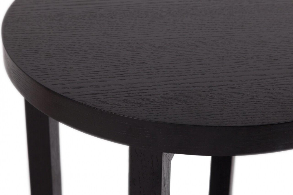 Приставной столик круглый черный 48 см Eastridge Black