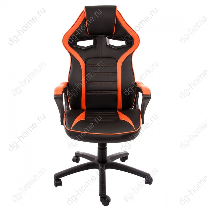 Кресло компьютерное Monza черное-оранжевое