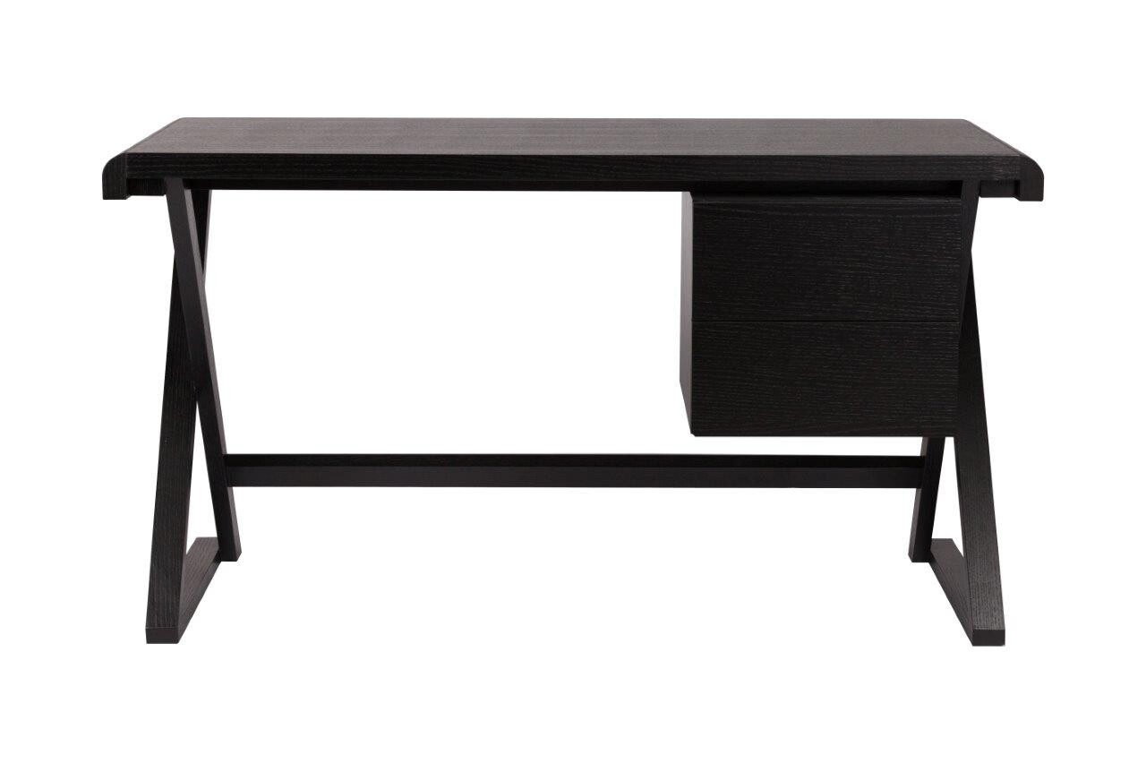 Письменный стол с ящиками черный Preston - изображение 2