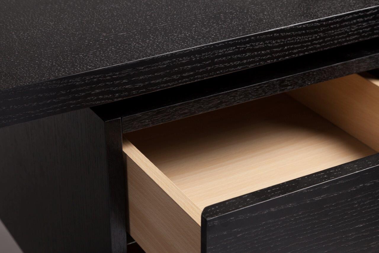 Письменный стол с ящиками черный Preston - изображение 3