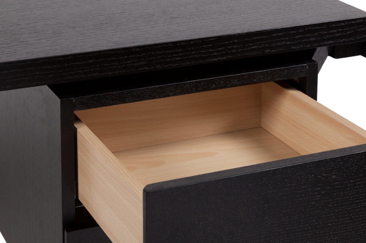 Письменный стол с ящиками черный большой 160 см Preston - изображение 3