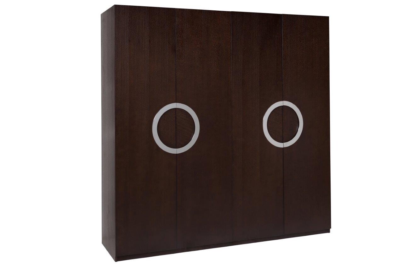 Шкаф распашной четырехдверный коричневый Solana - изображение 3