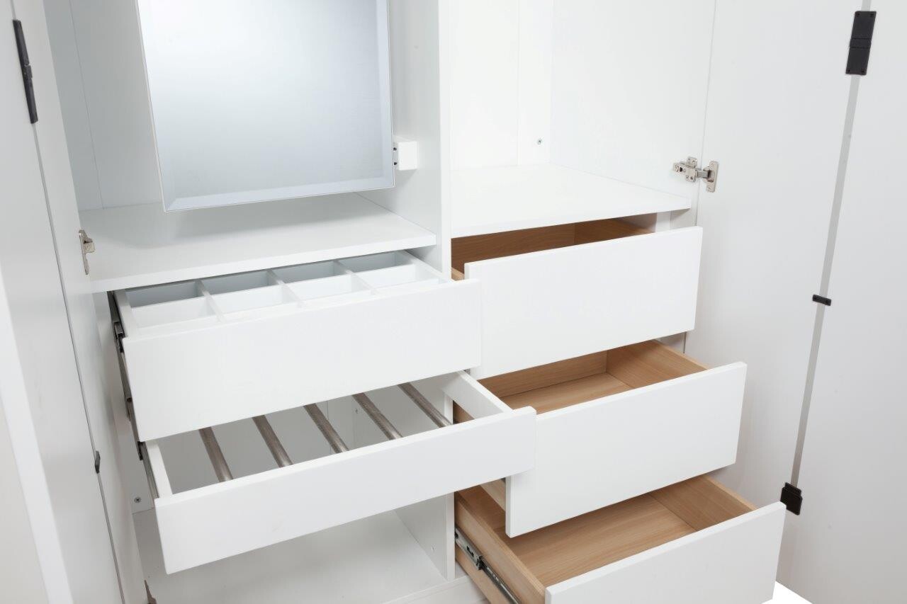 Шкаф распашной белый Palisade - изображение 4