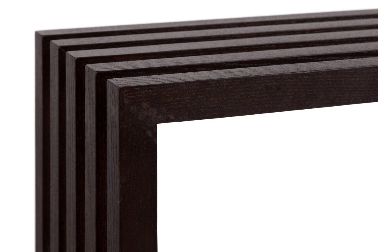 Консоль деревянная коричневая из реек Kinsey Brown - изображение 2