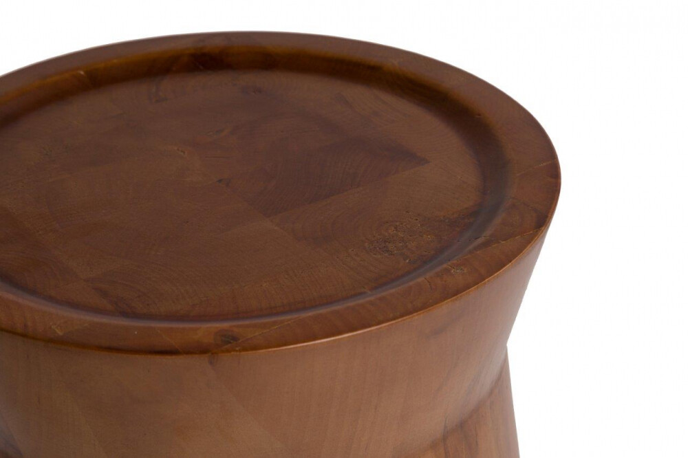 Приставной столик круглый деревянный Shelton Dark Brown