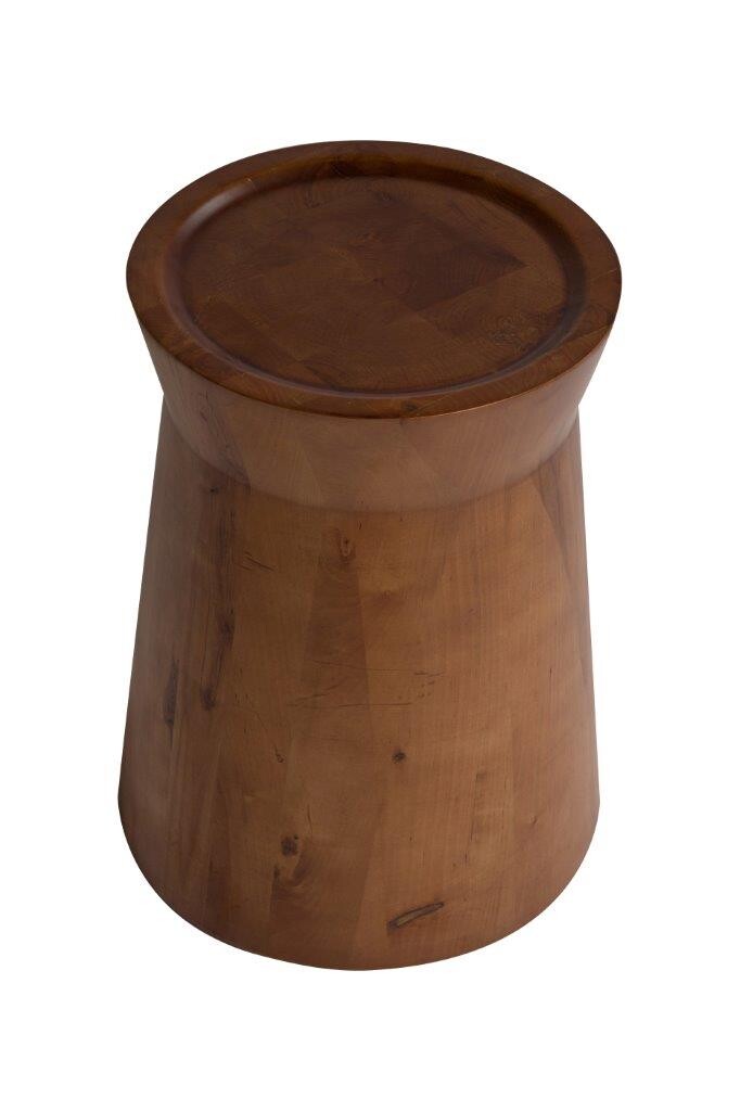 Приставной столик круглый деревянный Shelton Dark Brown - изображение 3