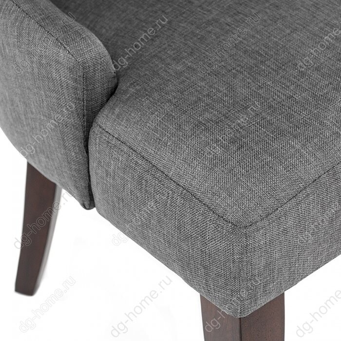 Стул elegance dark walnut fabric cream бежевого цвета