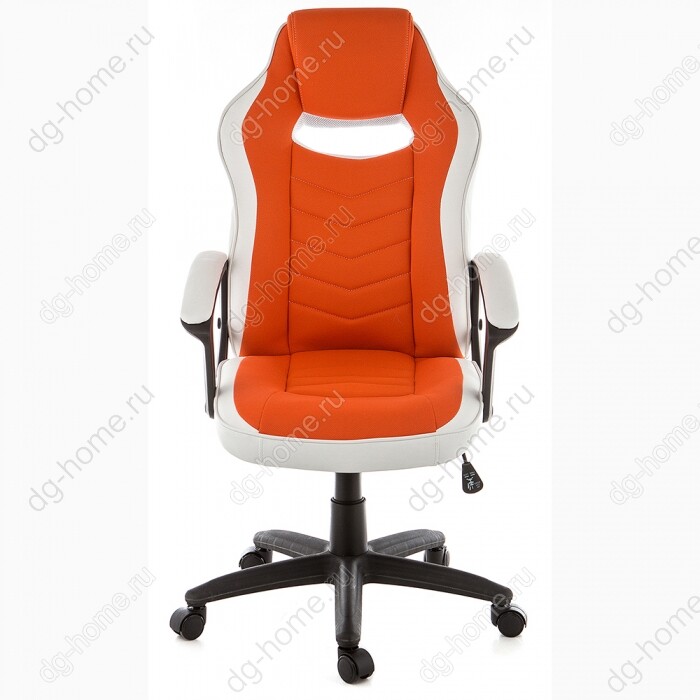 Кресло компьютерное Gamer белое-оранжевое