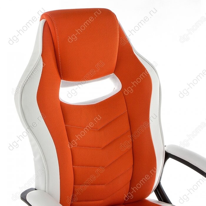 Кресло компьютерное Gamer белое-оранжевое