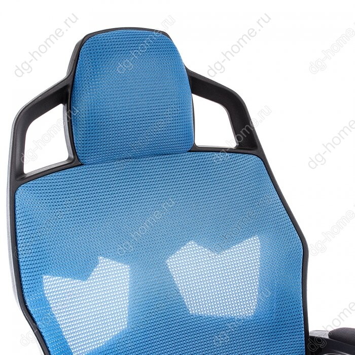 Кресло компьютерное Knight черное-голубое