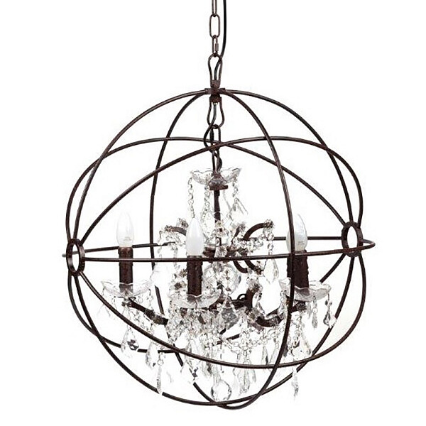 Люстра Foucault's Orb Crystal (45*45*40) коричневая - изображение 1