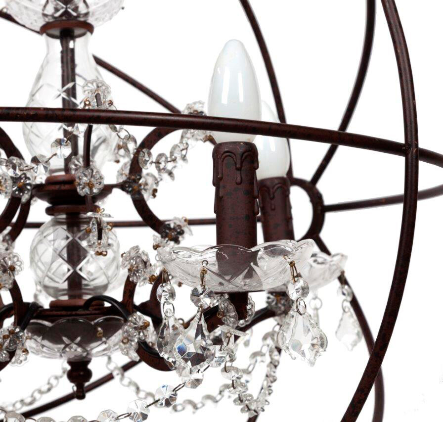Люстра Foucault's Orb Crystal (60*55*50) коричневая - изображение 3