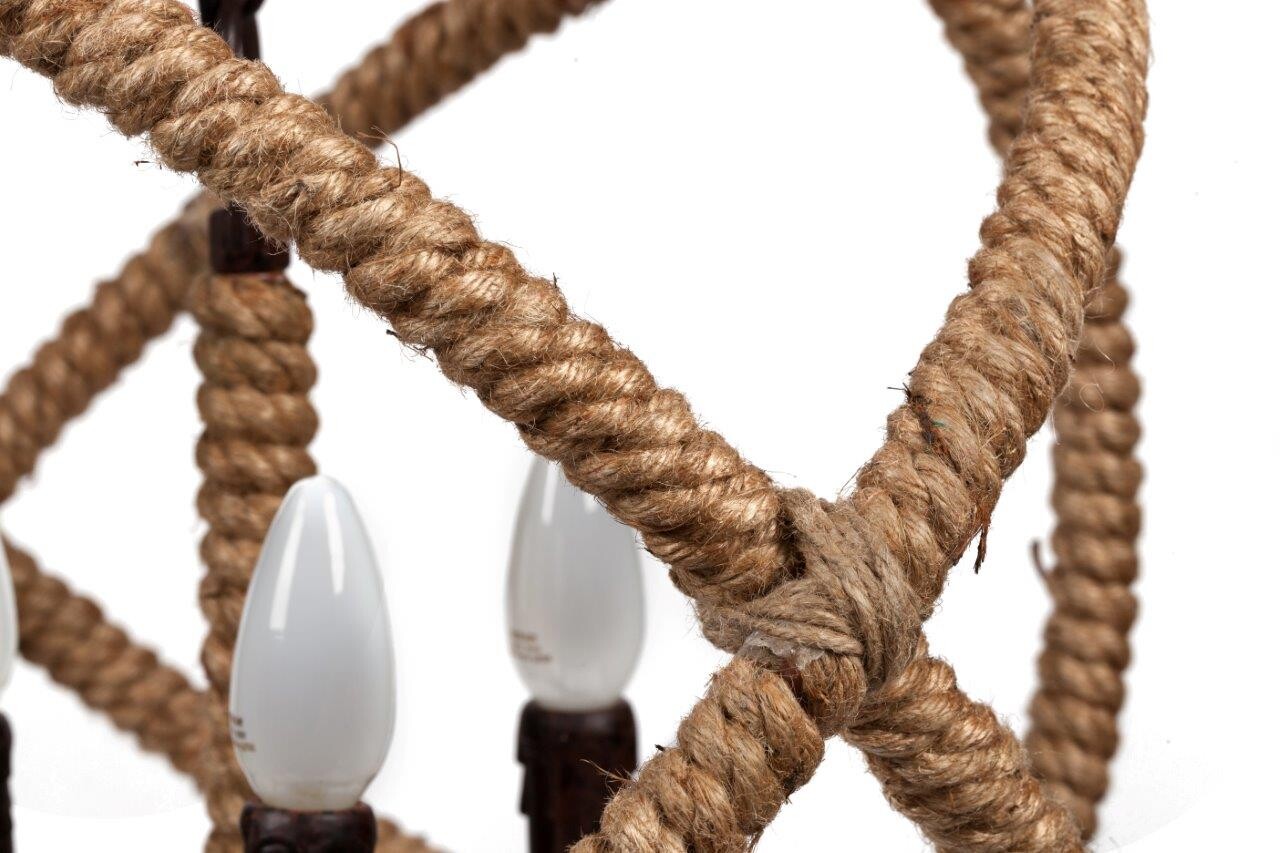 Люстра Foucault's Orb Rustic Iron бежевая, коричневая - изображение 2