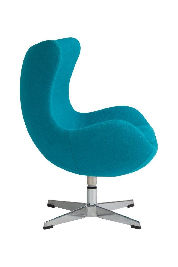 Кресло-яйцо с мягкими подлокотниками голубой кашемир Egg - изображение 3