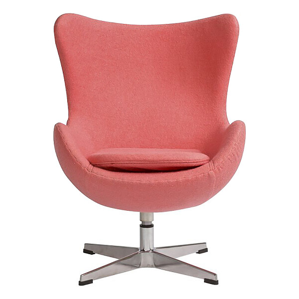 Кресло-яйцо с мягкими подлокотниками коралловый кашемир Egg Chair - изображение 1