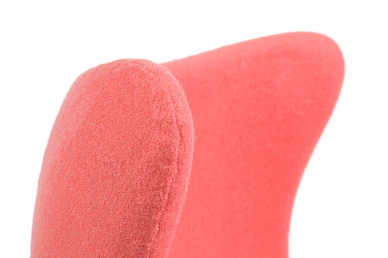 Кресло-яйцо с мягкими подлокотниками коралловый кашемир Egg Chair - изображение 2